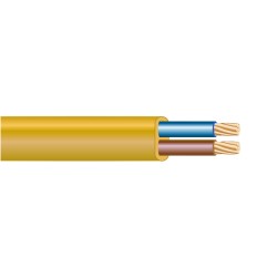 Manguera plana h03vvh2-f 2 x 0,75 mm² dorada euro/m