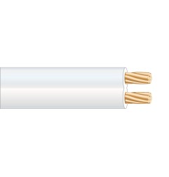 Paralelo 2x2,50mm blanco "audio" euro/m