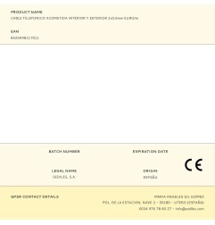 Cable telefonico acometida interior y exterior 2x0,6mm euro/m