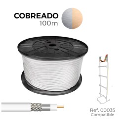 Cable coaxial apantallado rg6 cobreado euro/m