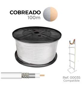 Cable coaxial apantallado rg6 cobreado euro/m