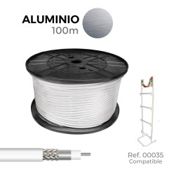 Cable coaxial apantallado rg6 aluminio euro/m
