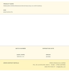 Manguera intercomunicacion 5ov 8x0.22mm b a am r euro/m