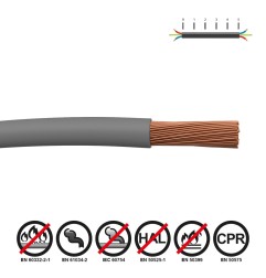 Cablecillo h07z1-k 1,50 mm² gris euro/m