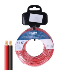 Carrete cable paralelo 2x1,50 mm² rojo/negro 20m (audio)