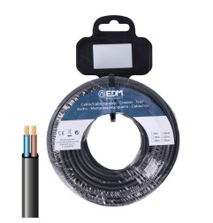 Carrete manguera plana 2 x 1,50 mm² negra, 25 m