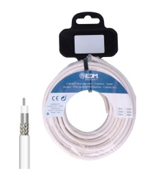 Carrete cable coaxial apantallado aluminio 15 m