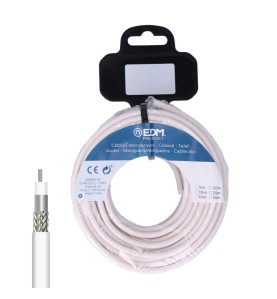 Carrete cable coaxial apantallado aluminio 15 m