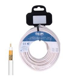 Carrete cable coaxial apantallado cobre 15 m