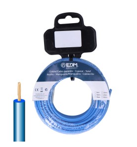 Carrete cablecillo h07z1-k 1,50 mm² azul, 50 m