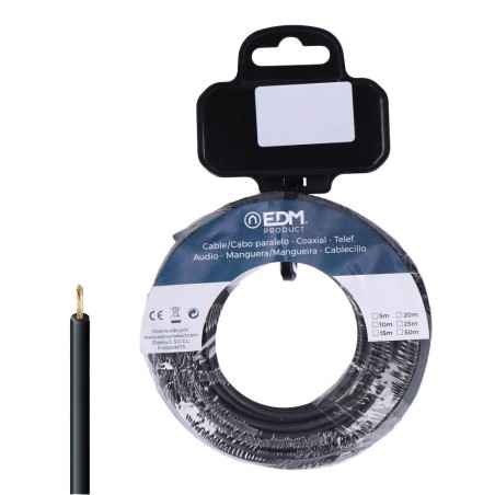 Carrete cablecillo h07z1-k 4,00 mm² negro, 5 m