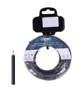 Carrete cablecillo h07z1-k 4,00 mm² negro, 5 m