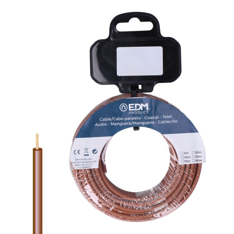 Carrete cablecillo h07z1-k 4,00 mm² marrón, 5 m