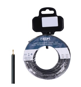 Carrete cablecillo h07z1-k 4,00 mm² negro, 20 m