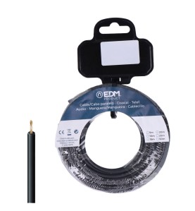 Carrete cablecillo h07z1-k 4,00 mm² negro, 50 m