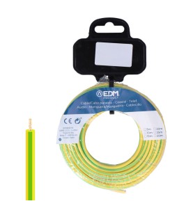 Carrete cablecillo h07z1-k 6,00 mm² bicolor, 10 m