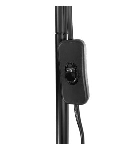Lámpara de pie modelo miami color negro e27 60 w edm