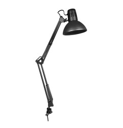 Flexo (arquitecto) modelo melbourne con mordaza de fijación color negro e27 60w edm