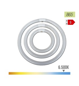 Tubo fluorescente circular trifosforo 32w 6500 k luz fria ø30 cm