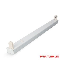 Regleta fluorescente para tubo de led 1 x 9 w (eq. 18 w) 220 v 61 cm