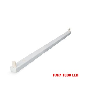 Regleta fluorescente para tubo de led 1 x 18 w (eq. 36 w) 220 v 123 cm