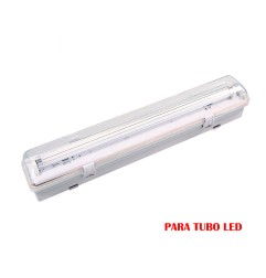 Pantalla fluorescente estanca para tubo de led 1 x 18 w (eq. 36 w) 220 v ip65 126 cm