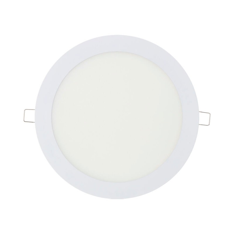 Downlight led empotrable redondo 20 w luz dia 4000 k 1500 lm blanco ø22,5 cm
