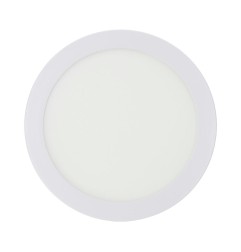 Downlight led superficie redondo blanco 20 w 1500 lm 4000 k luz dia ø 22 x 3 cm