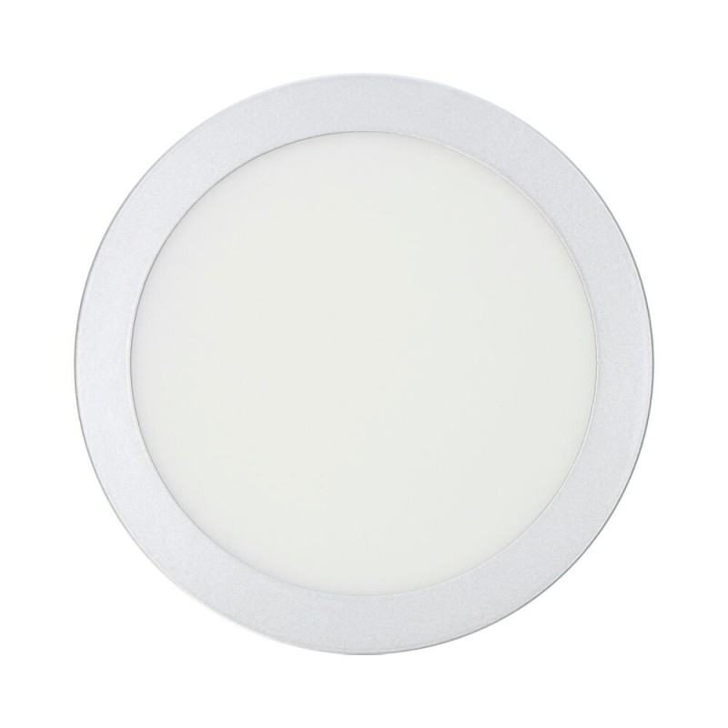 Downlight led superficie redondo cromado 20 w 1500 lm 4000 k luz dia ø 22 x 3,5 cm