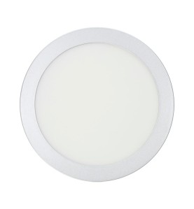 Downlight led superficie redondo cromado 20 w 1500 lm 4000 k luz dia ø 22 x 3,5 cm