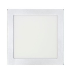 Downlight led superficie cuadrado blanco 20 w 1500 lm 6400 k luz fria 22 x 22 x 3,5 cm