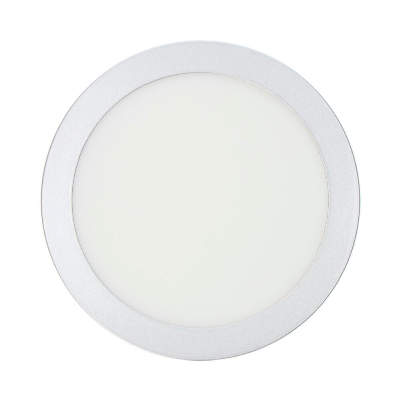 Downlight led superficie redondo cromado 20 w 1500 lm 6400 k luz fria ø 22 x 3 cm