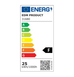 Regleta led 25 w 6500 k luz fria 2000 lm 61,3 x 3 x 12 cm