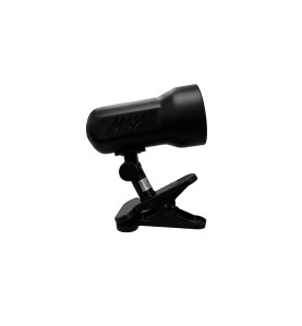 Foco con pinza modelo galaxy e27 60 w (bombilla no incluida) color negro ø 8 x 13,5 x 19 cm