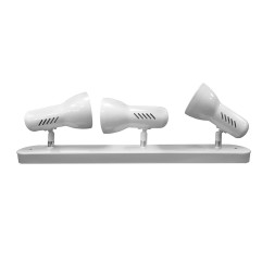 Foco 3 elementos modelo galaxy e27 60 w (bombilla no incluida) color blanco 57 x 8 x 13,7 cm