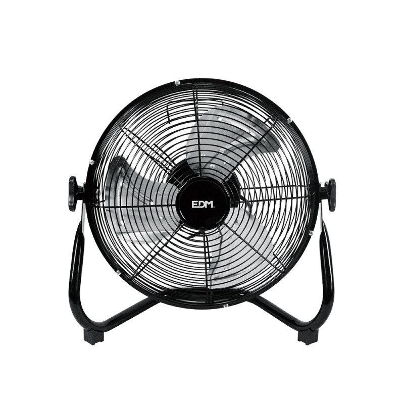 Ventilador industrial de suelo. color negro 40w 57,7 db aspas ø30 x 41 cm