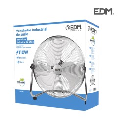 Ventilador industrial de suelo. color negro 100w 64,7 db aspas ø45 x 54 cm