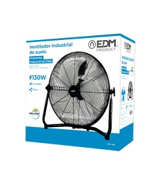 Ventilador industrial de suelo. color negro 120w 64,9 db aspas ø50 x 58 cm