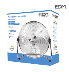 Ventilador industrial de suelo. color negro 120w 64,9 db aspas ø50 x 58 cm