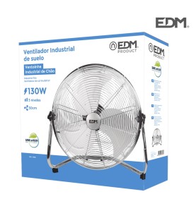 Ventilador industrial de suelo. color negro 120w 64,9 db aspas ø50 x 58 cm