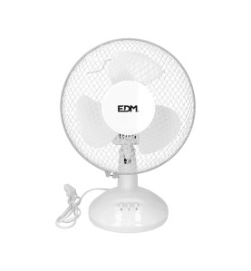 Ventilador de sobremesa. color blanco. potencia: 25 w 41 db aspas: ø23  27 x 24 x 36 cm