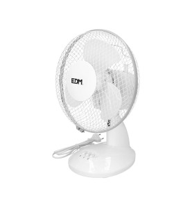 Ventilador de sobremesa. color blanco. potencia: 25 w 41 db aspas: ø23  27 x 24 x 36 cm