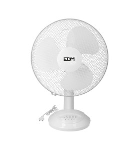 Ventilador de sobremesa. color blanco. potencia: 35w 53,4 db aspas: ø30 x 48 cm