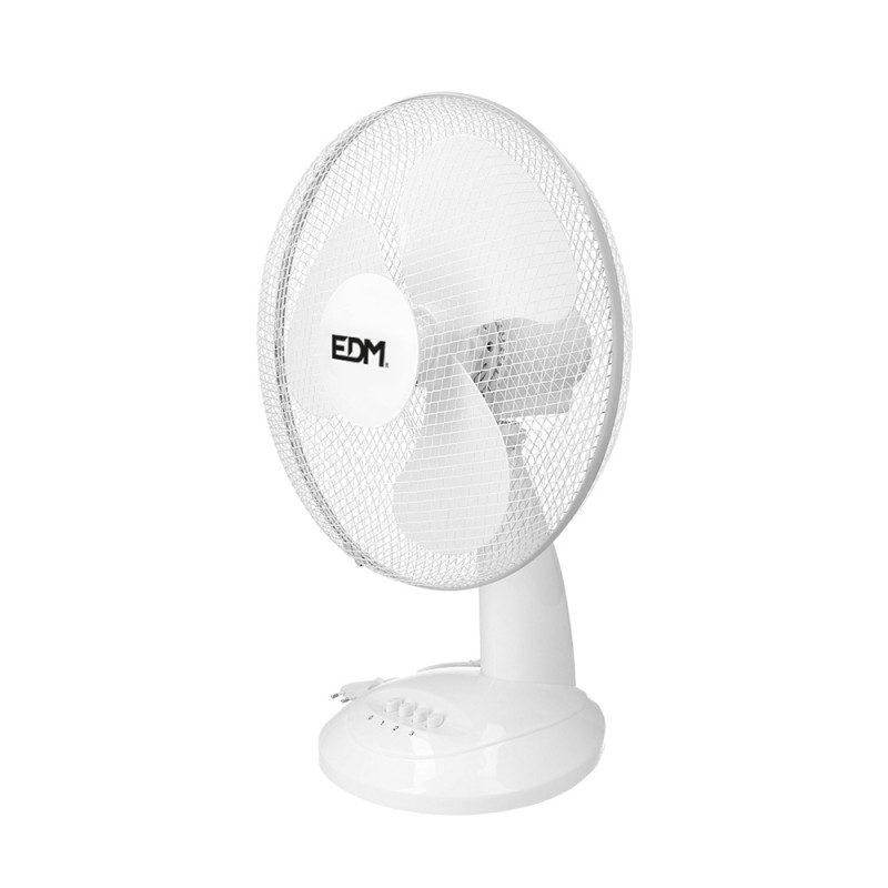 Ventilador de sobremesa. color blanco. potencia: 35w 53,4 db aspas: ø30 x 48 cm