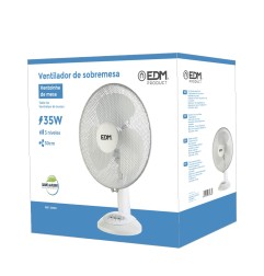 Ventilador de sobremesa. color blanco. potencia: 35w 53,4 db aspas: ø30 x 48 cm