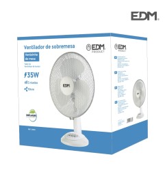 Ventilador de sobremesa. color blanco. potencia: 35w 53,4 db aspas: ø30 x 48 cm