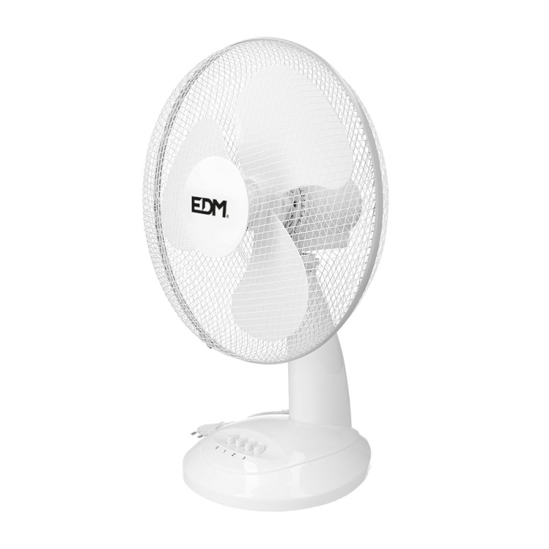 Ventilador de sobremesa. color blanco. potencia: 45w 54,14 db aspas: ø40 x 61 cm