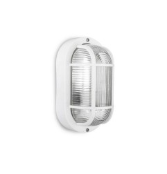 Aplique oval modelo tarragona ip54 1 x e27 40 w 11,4 x 20,2 x 10 cm, blanco