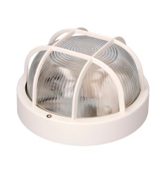 Aplique redondo modelo tarragona ip54 1 x e27 40 w ø18,5 x 10,4 cm, blanco