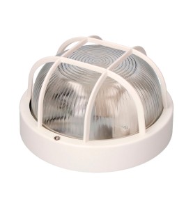 Aplique redondo modelo tarragona ip54 1 x e27 40 w ø18,5 x 10,4 cm, blanco